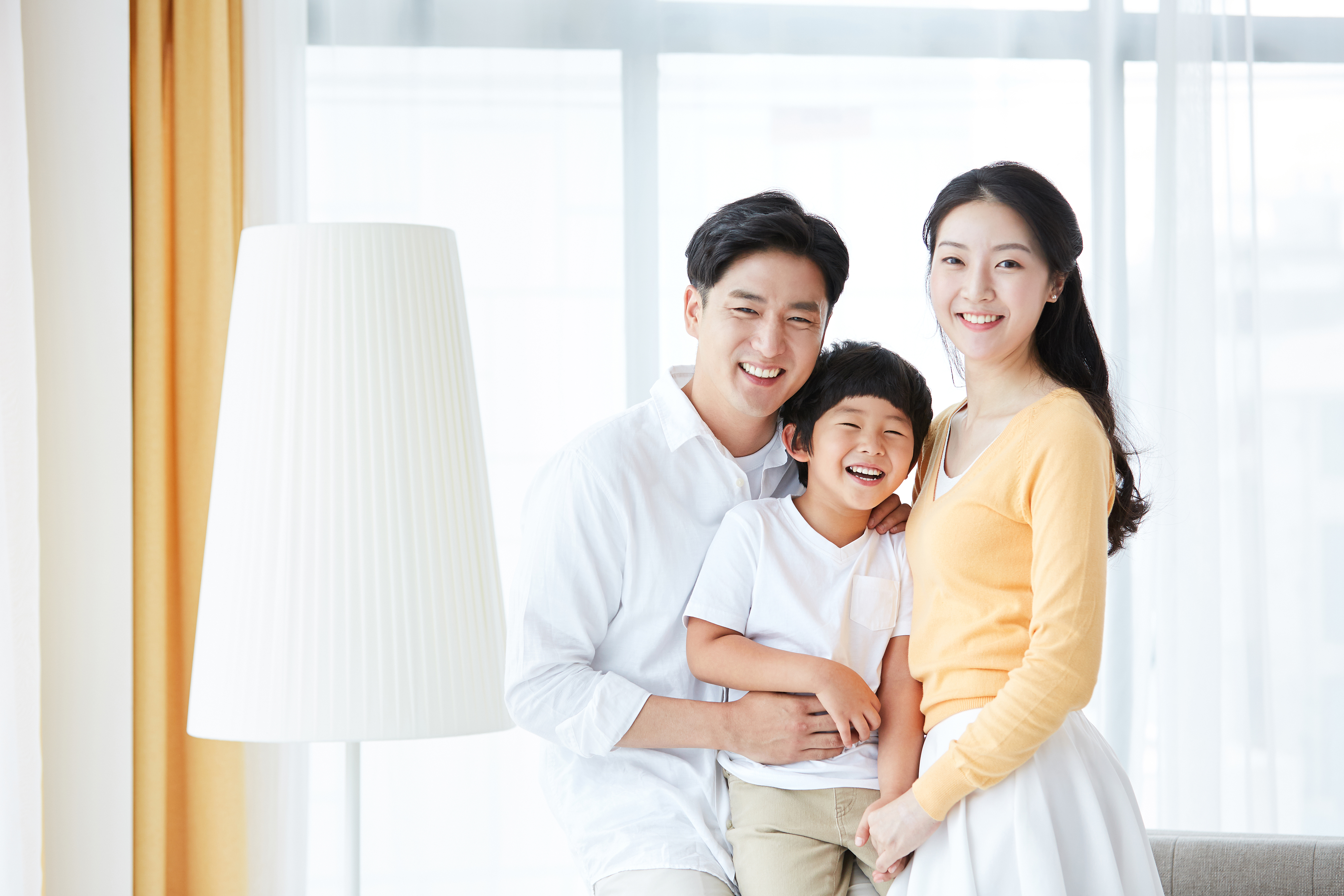 Asian Family, preschool boy